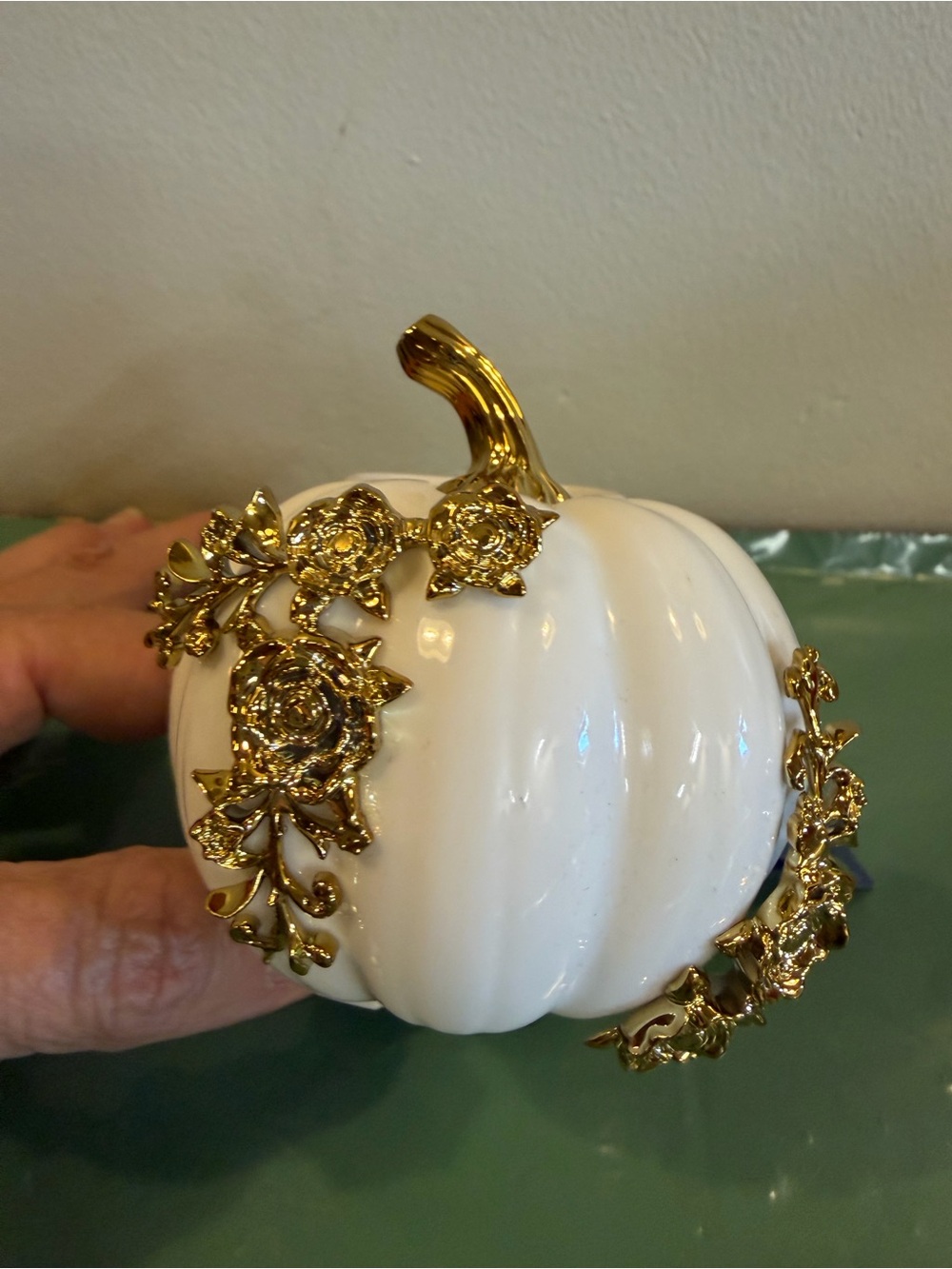 Yankee Candle White Pumpkin Floral Gold ScentPlug